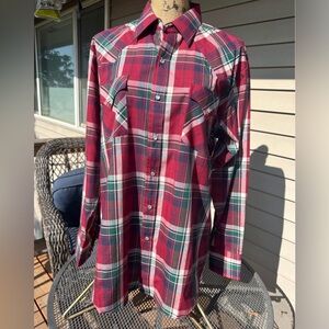 Men’s Large Ely Cattleman Western Cowboy Shirt